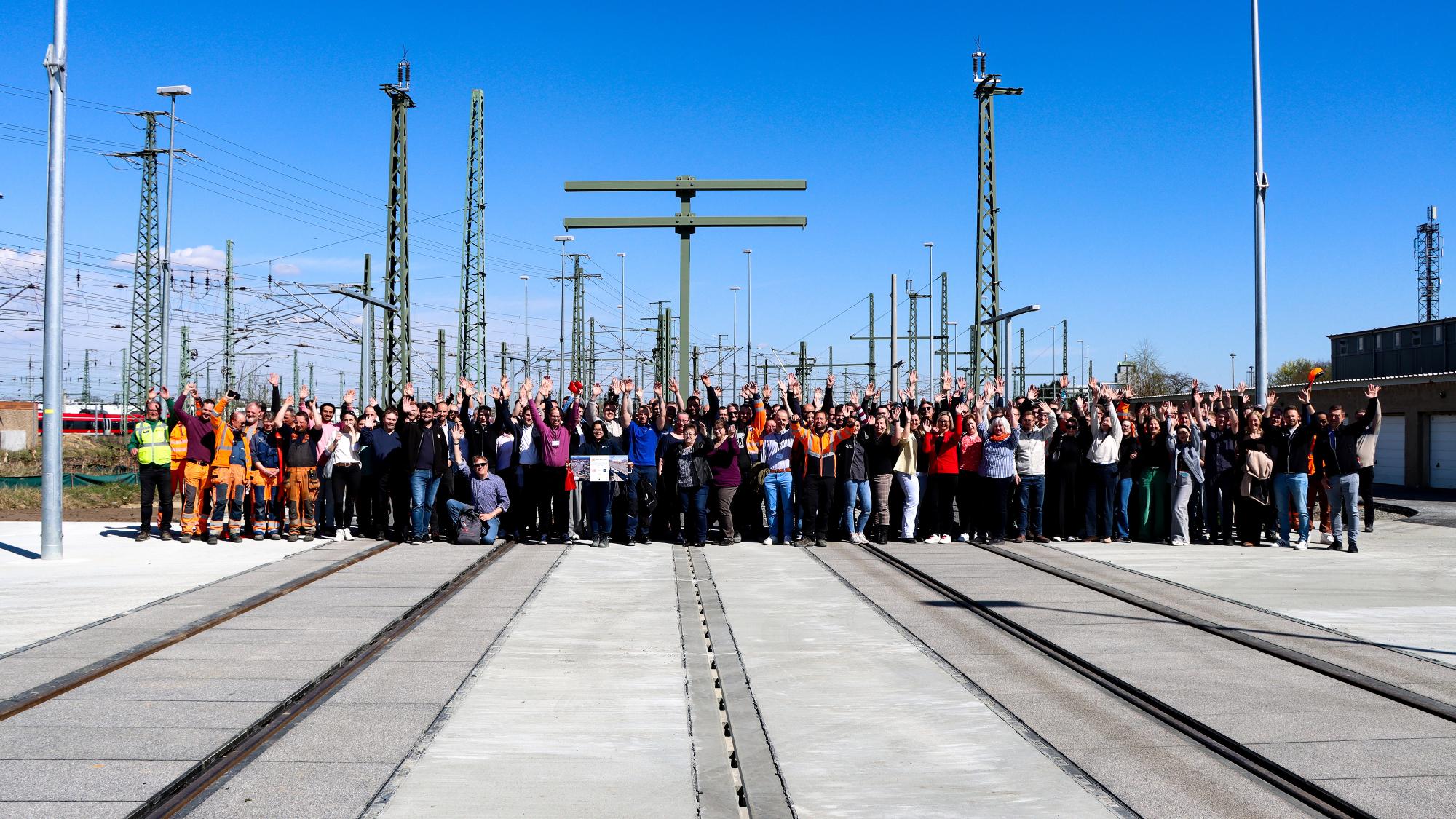 Neues Werk Cottbus: Bahnhof Süd: Gruppenfoto